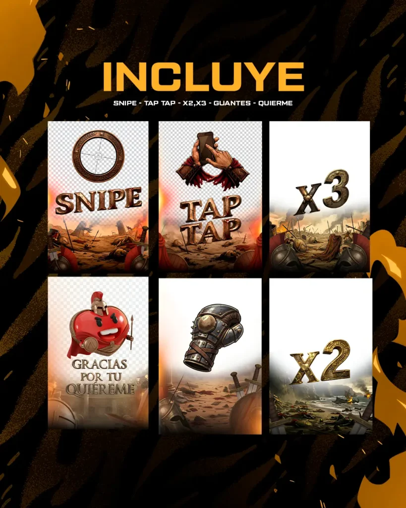 Pack gladiador